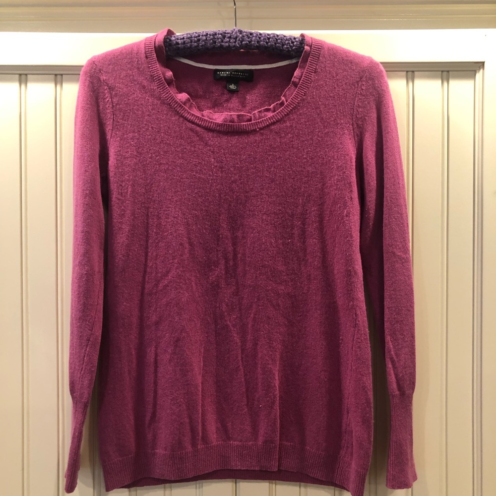 Banana Republic dark pink sweater